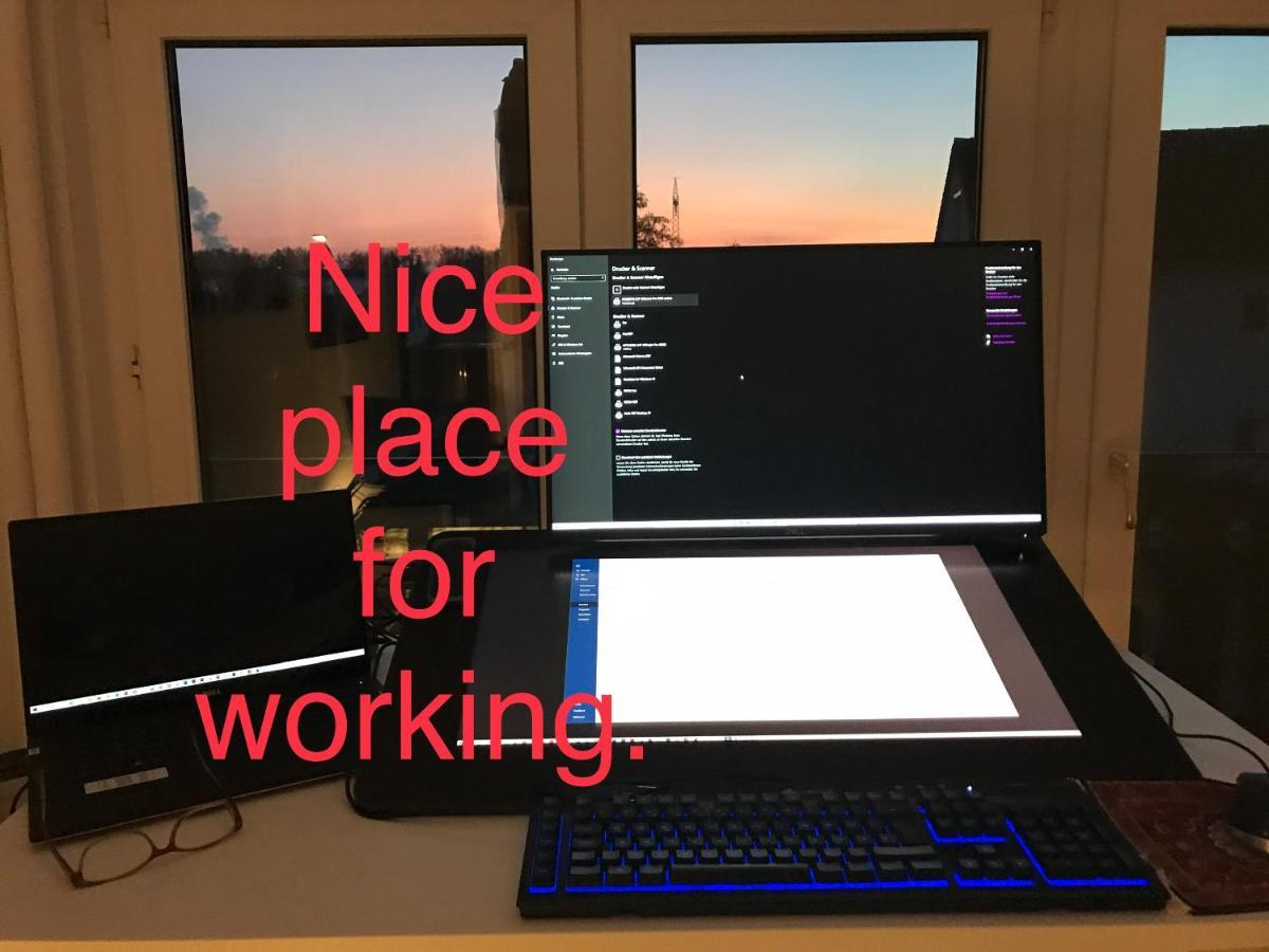 Ferienappartment mit Homeoffice, 2 Schlafzimmer mit Einzelbetten Weil am Rhein Exterior foto